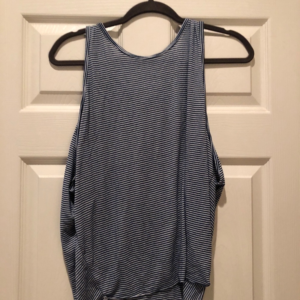 Free People Blue and White striped Tank